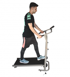 Sporty - Just fitness הליכון הליכון פשוט, קל לתפעול ועושה את העבודה - X-Factor Manual Adjustable Treadmill Walking Exercise