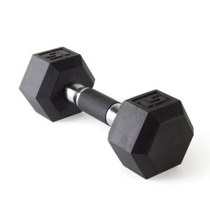 Sporty - Just fitness משקולות משקולת יד עם אחיזה נוחה - (15-Pound) - CAP Barbell Urethane Coated Hex Dumbbell. Best Price