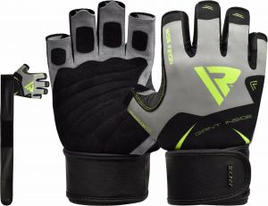 Sporty - Just fitness כפפות כפפות נוחות עם רצועה ארוכה לאימונים מסיביים
