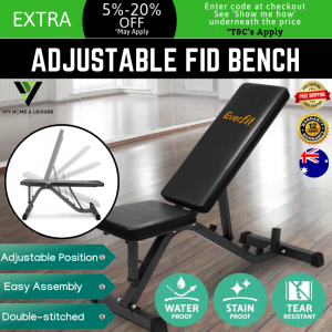 Sporty - Just fitness ספסלים ספסל לאימונים - Adjustable FID Weight Bench Press Flat Incline Decline