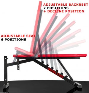 Sporty - Just fitness ספסלים ספסל אימונים - ~! Folding Weight Bench