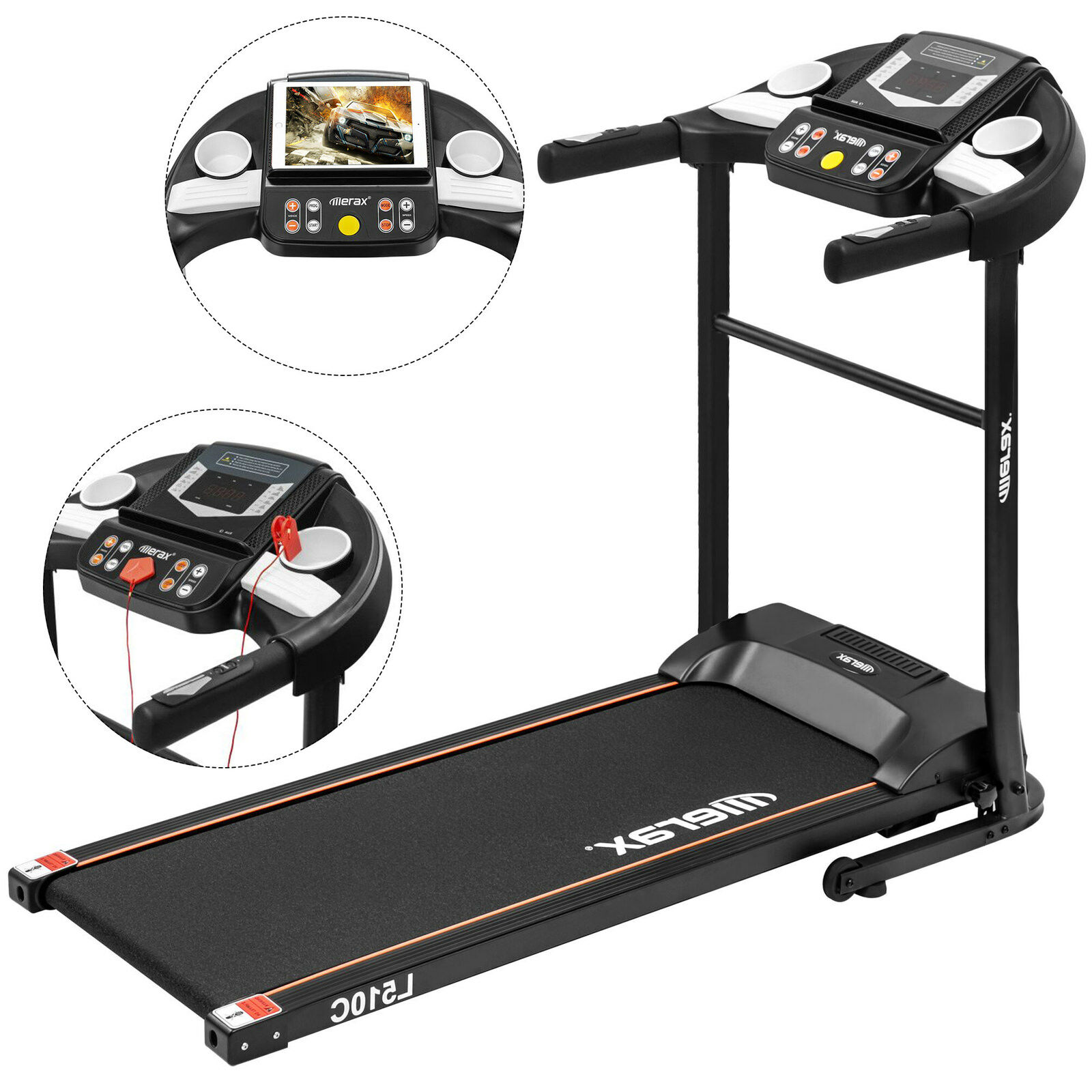 Sporty - Just fitness הליכון לרוץ בכיף - Merax L510C 1200W Folding Electric Treadmill Motorized Running Machine Home Gym
