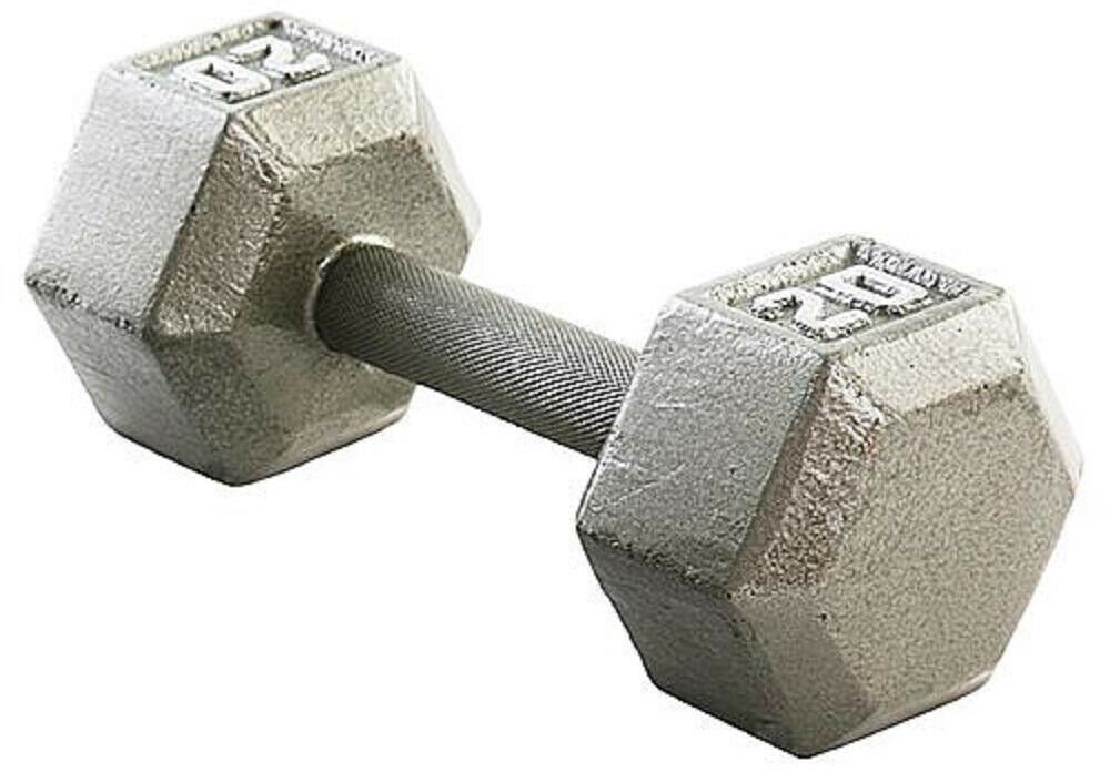Sporty - Just fitness משקולות משקולת ממתכת - Dumbbell 20 lb. Hex Weight Cast Iron Metal Home Gym Training Workout New