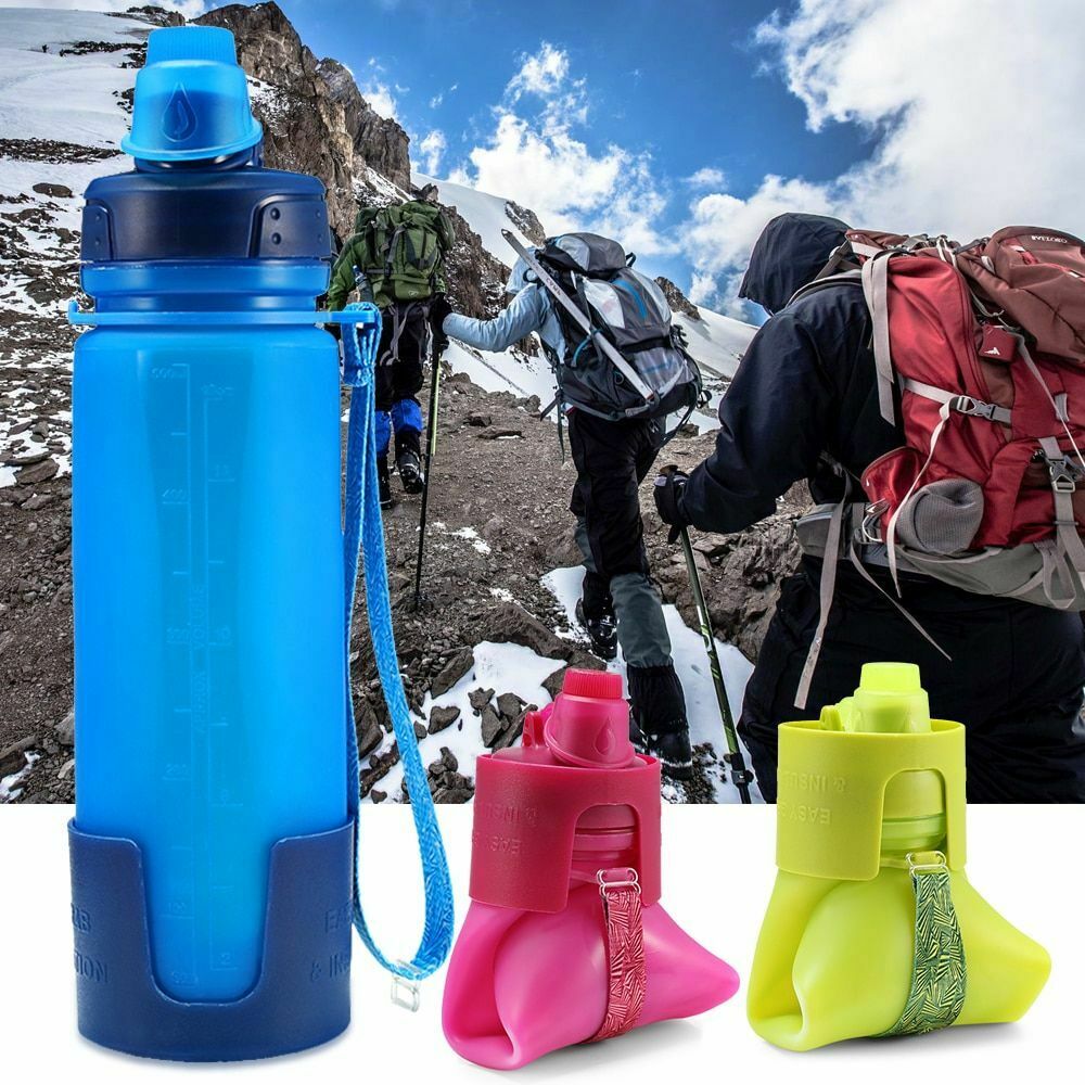 Sporty - Just fitness בקבוקי מים בקבוקי מיל מתקפלים ונוחים - Bottles Collapsible For Outdoors Camping